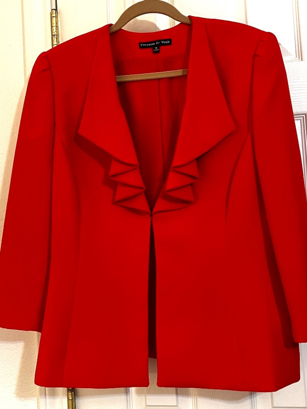 Preston & York Bright Red Dressy Jacket